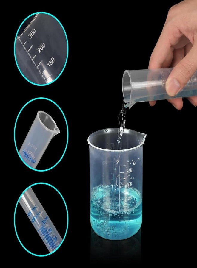 SPYLX Lab Experiment Kit - Test Tubes, Beakers, Vial, Measuring Cylinders, Droppers, Funnel & Complete Safety Gear Complete Lab equipments kit for Home & Schools lab Experiments. - Image 3